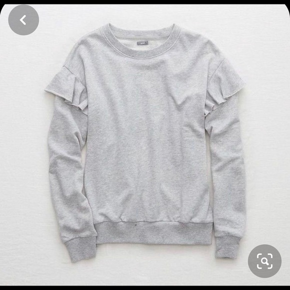 aerie | Sweaters | Aerie Ruffle Sleeve 
